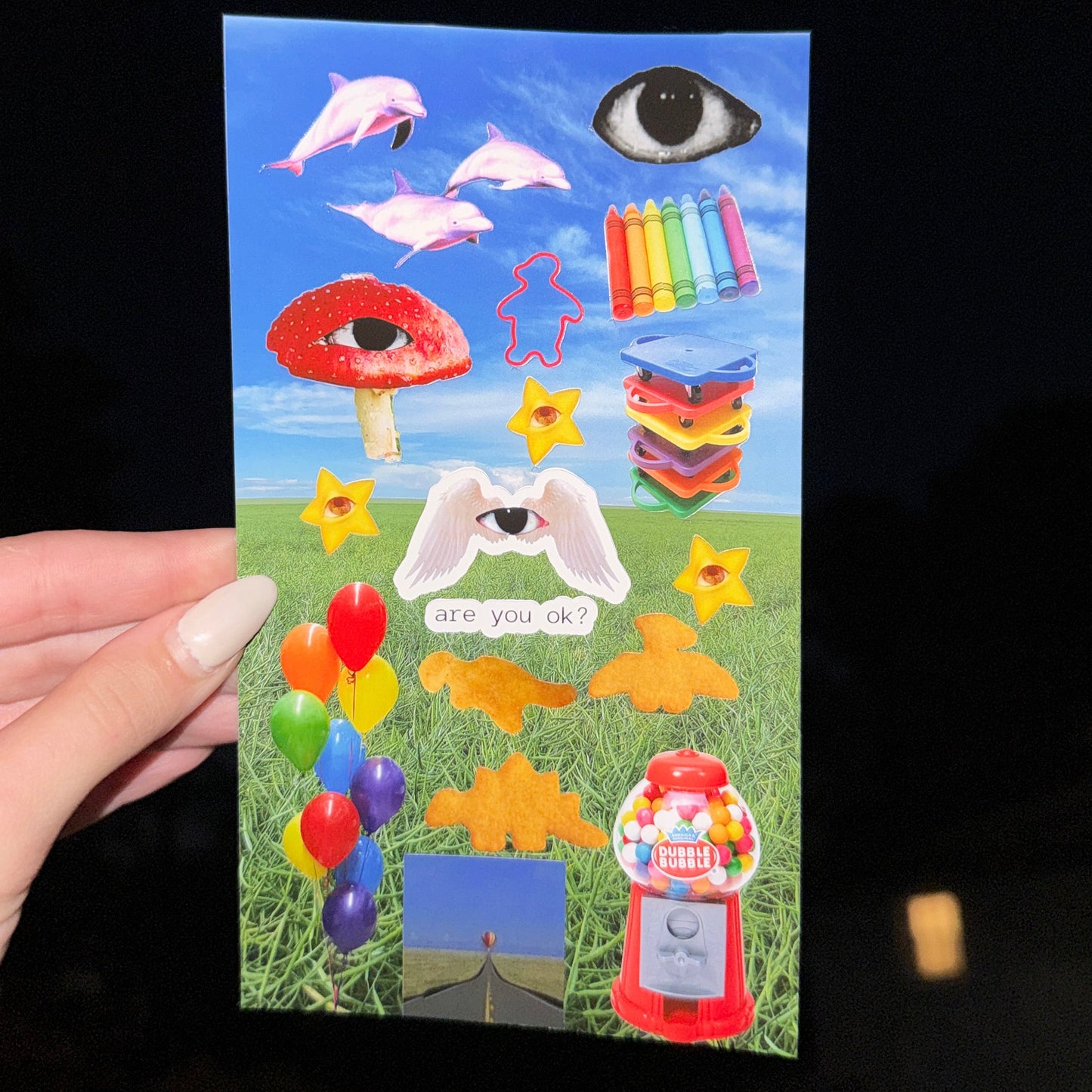 Weirdcore Nostalgia Sticker Sheet