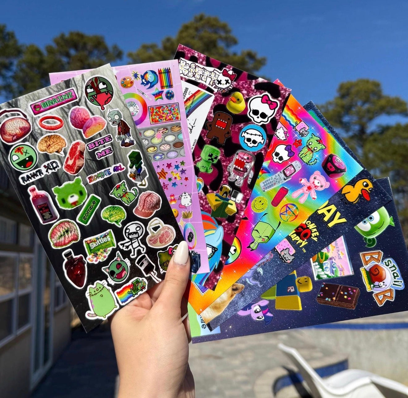 🖤Scenecore Emo 2000s Stickers BUNDLE