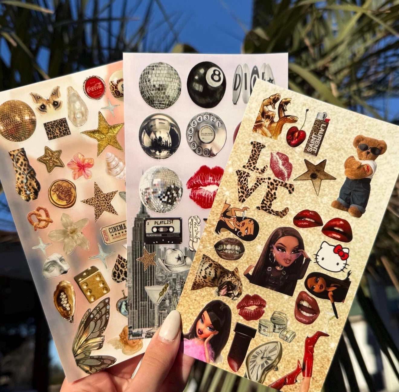 🪩Y2k Baddies🎱, Downtown NY Theme, 3 Sticker Sheets Bundle
