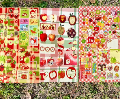 🍎 Apples Aesthetic 3 Sheet Sticker Bundle