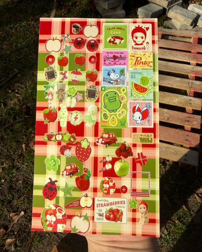 🍎 Apples Aesthetic 3 Sheet Sticker Bundle