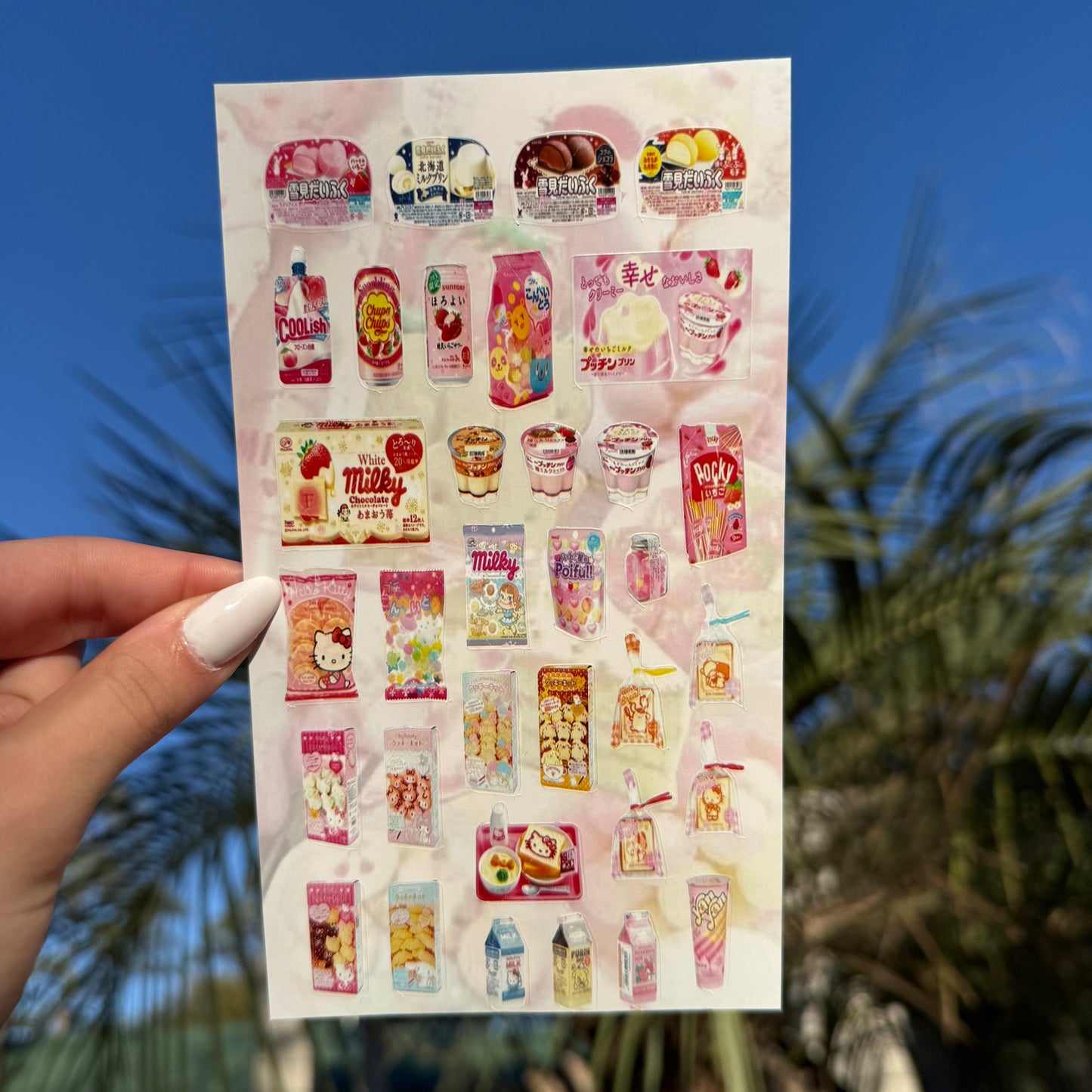 🍜🍮Cutecore Foods 5 Sticker Sheets Bundle