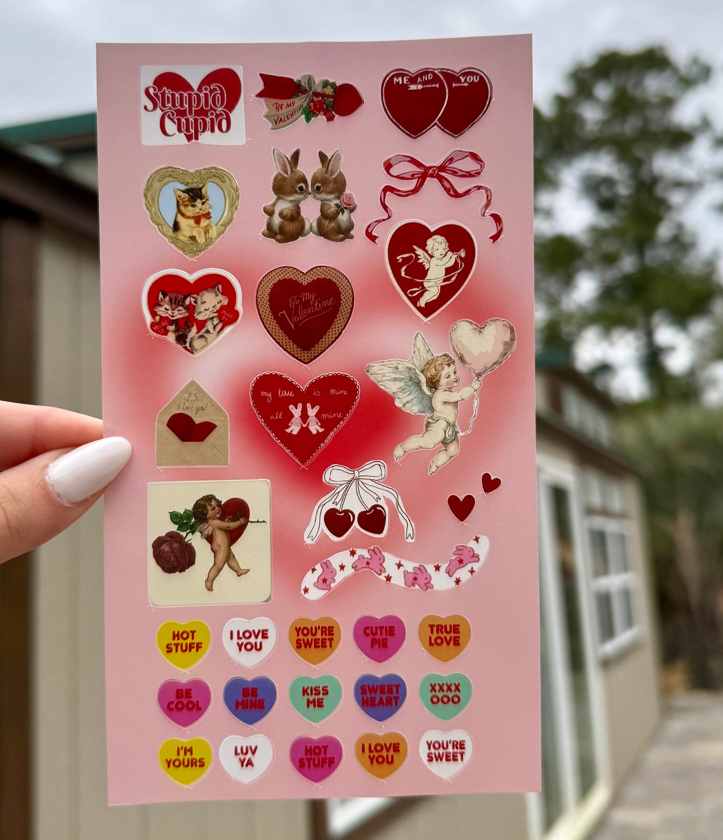 ❤️🍫Valentines Love Themed 4 Sticker Sheets Bundle