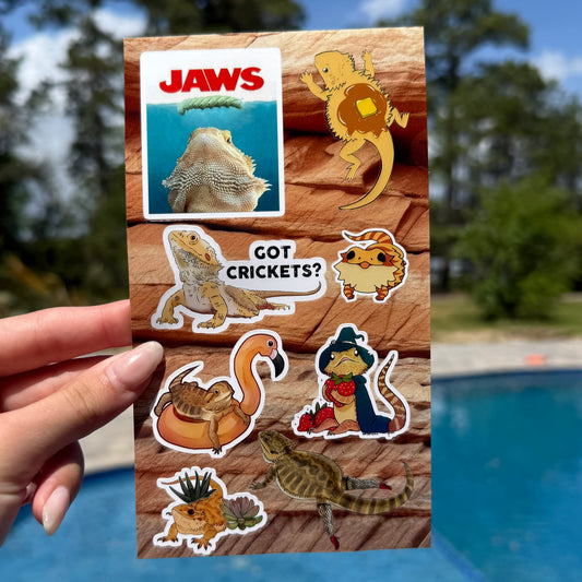 ☀️Bearded Dragon Sticker Sheet