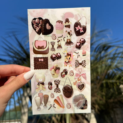 🍜🍮Cutecore Foods 5 Sticker Sheets Bundle