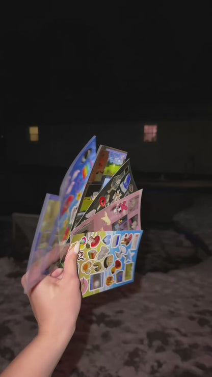 🪱Liminal Space, Weirdcore, Dreamcore 6 Laminated Sticker Sheets Bundle